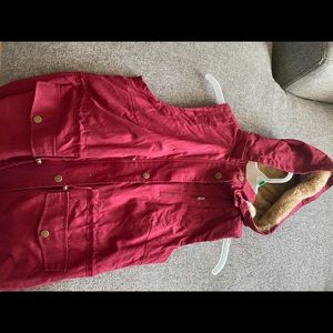 Vest with fur inside